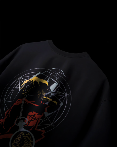 Elric Full Metal Alchemist Backprint Oversized T-shirt
