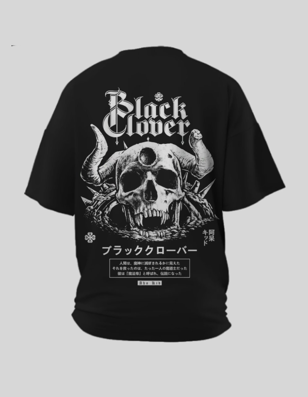 “Black Clover” Women’s Dual Print T-Shirt | Official Black Clover Anime t-shirts In India