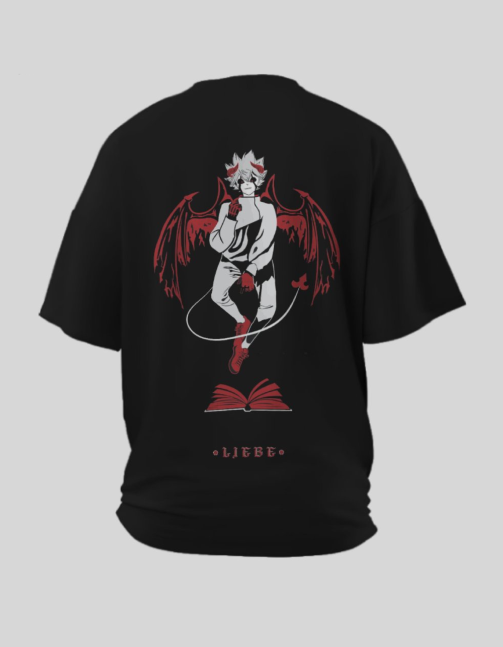 “Black Clover – Liebe-Asta” Women’s Dual Print T-Shirt | Official Black Clover Anime T-shirts In India