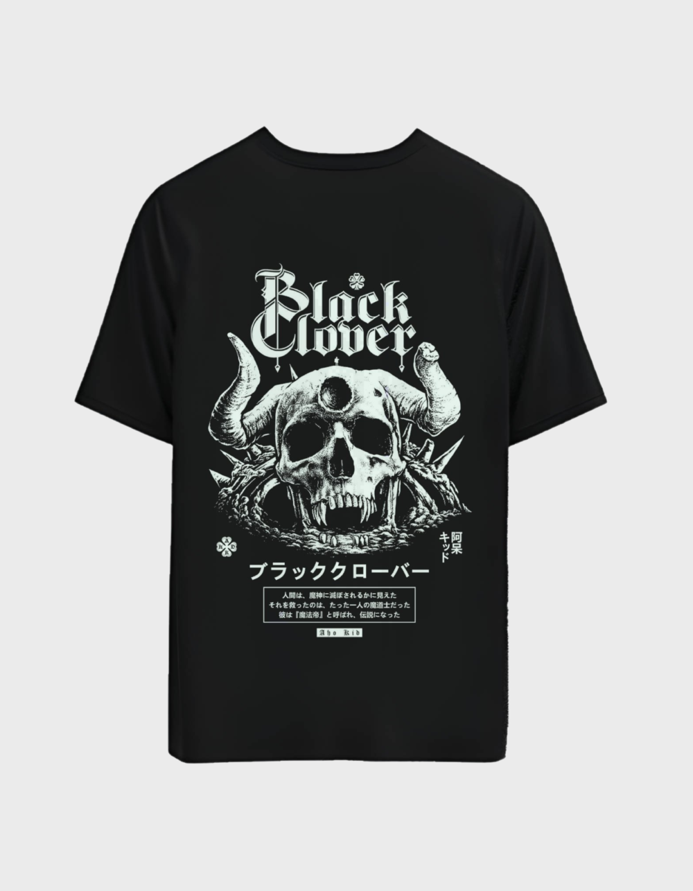 “Black Clover” Men’s Dual Print T-Shirt | Official Black Clover Anime T-shirts In India