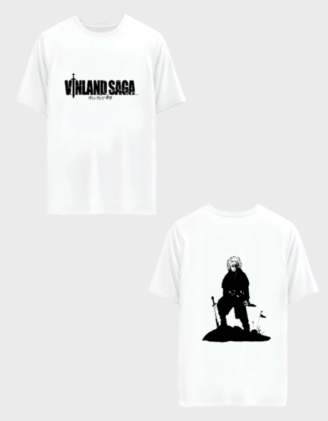 Vinland Saga White Oversized T-shirt - Minimalistic Viking Style Apparel